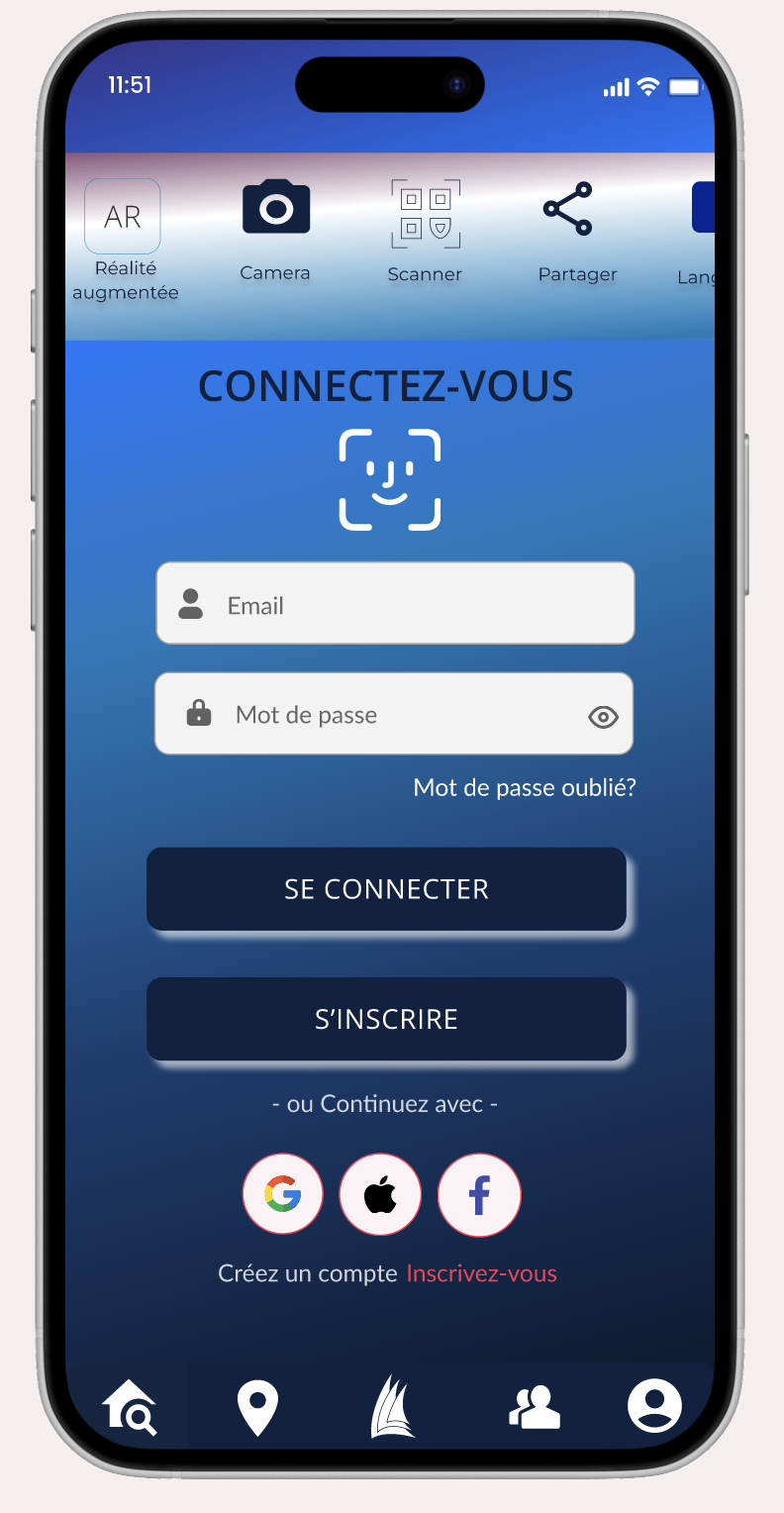 sail quest se connecter